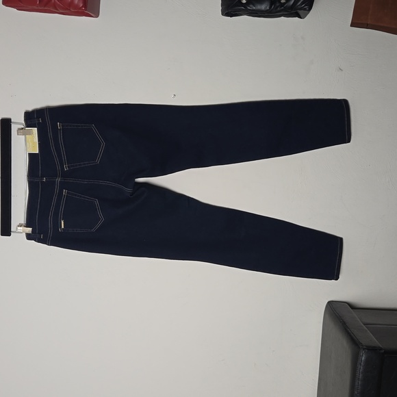 NWT MICHAEL Michael Kors Gold Buttons Sailor Blue Jeans Size 8 - Picture 4 of 10